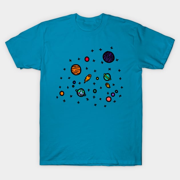 Galaxies T-Shirt by Eli_C05